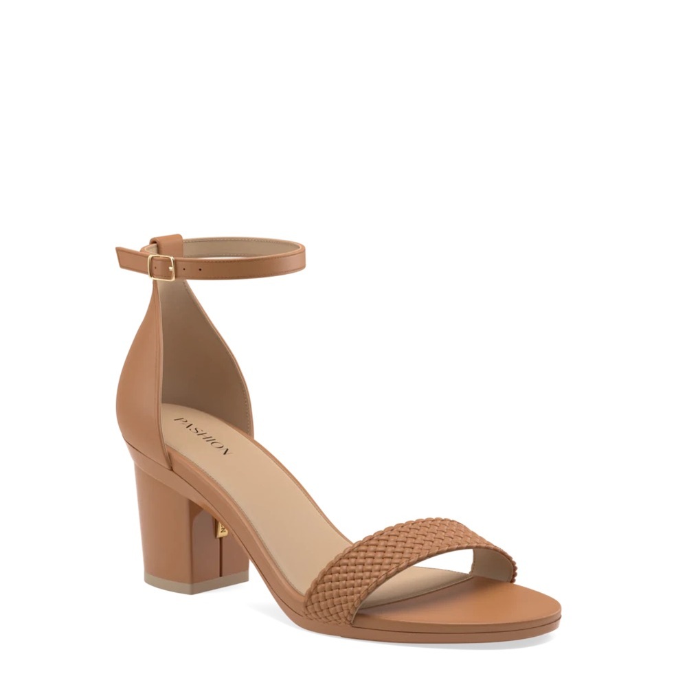 Pashion Footwear ~ Whiskey Braid Block 4" Convertible Heels. Size 7.5 ✨ - Picture 15 of 16